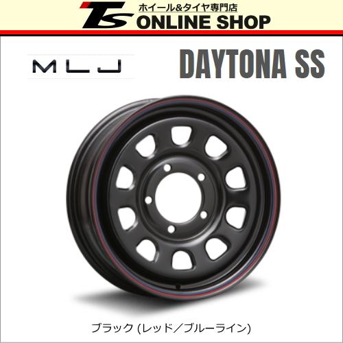 MLJ デイトナSS 5.5J-16インチ (20) 5H/PCD139.7 ホイール１本 ブラック DAYTONA SS