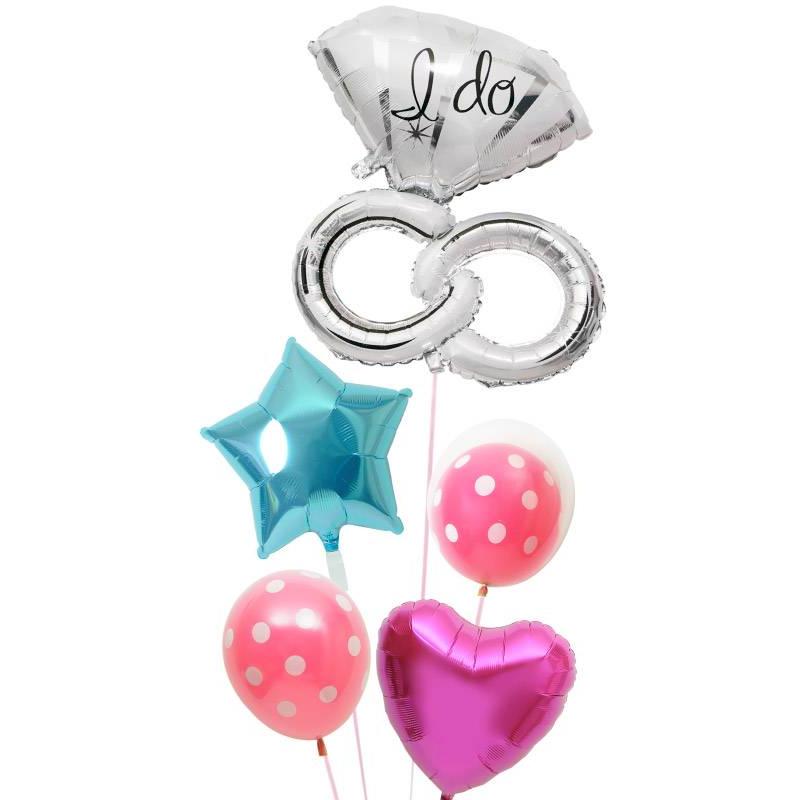 バルーン 結婚式 電報 風船 装飾 ギフト ウェディングリング 結婚式バルーン83