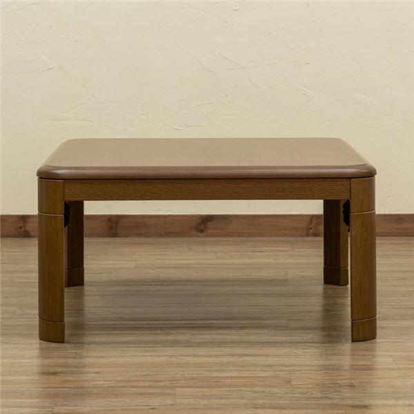 折れ脚コタツ 継脚式 幅約80cm BR（ブラウン） 組立品〔代引不可〕