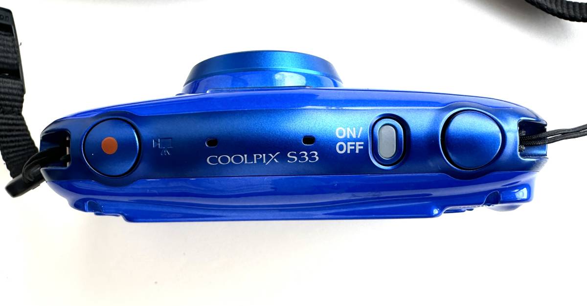 Nikon デジタルカメラ S33 防水 1317万画素 S33 ブルー S33BL