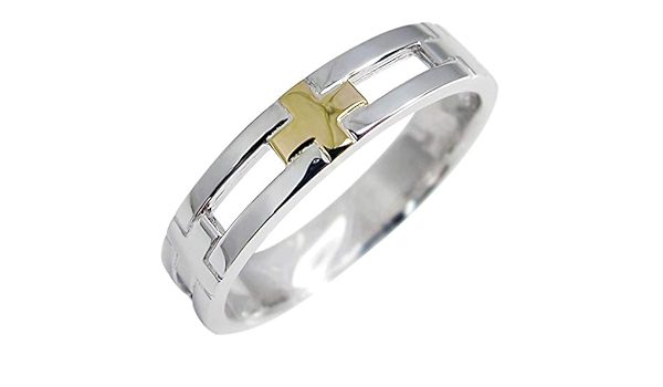 ペアリング コンビ クロス リング K18 SV925 指輪