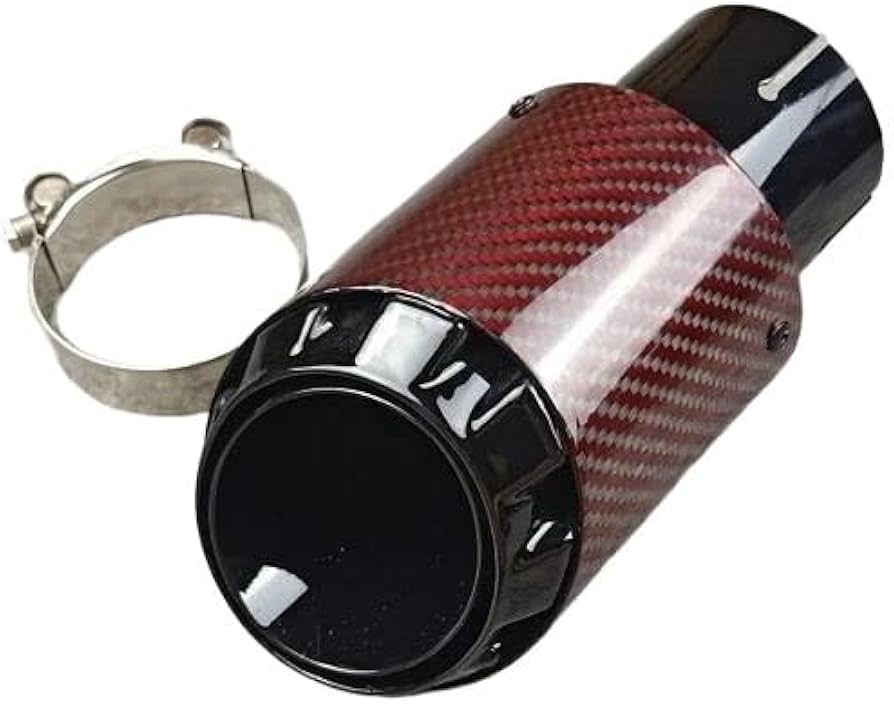 無光沢カーボンマフラー先エンドエキゾースト管ノズル装飾汎用 ステンレス 楕円形幅 150MM カスタムパーツ アクセサリー 部品