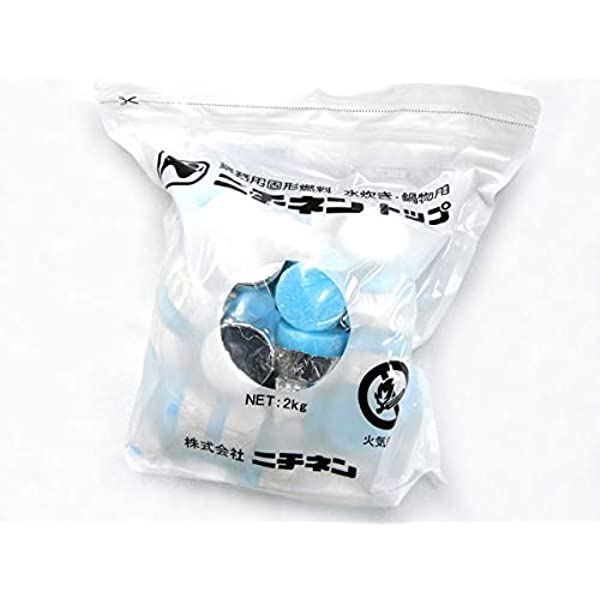 ニチネン 固形燃料 トップ 8kg入(25g/個) ボックス 1パック(約320個)