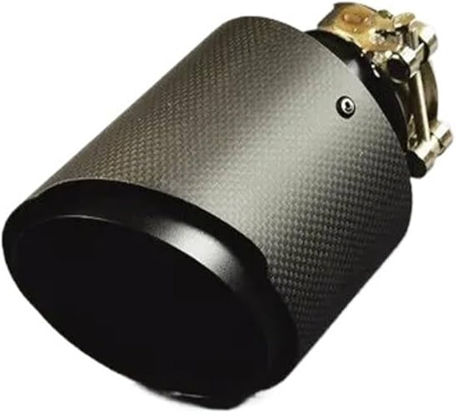 無光沢カーボンマフラー先エンドエキゾースト管ノズル装飾汎用 ステンレス 楕円形幅 150MM カスタムパーツ アクセサリー 部品