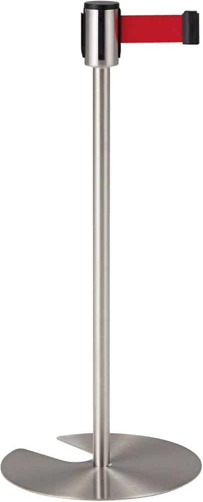 KAWAJUN (カワジュン) ベルトパーテーション用 案内 サインパネル ［ 入口用 ・ H150cm ］ 白 （ ５か国語対応 / 組み