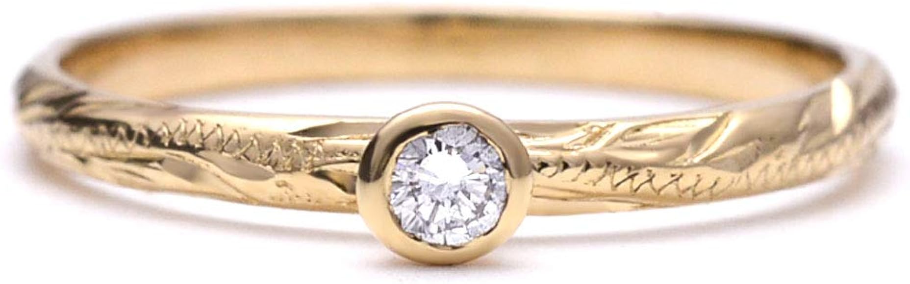 ダイヤモンド リング 指輪 ゴールド 18k ダイヤ アンティーク ミル セール 2024 夏