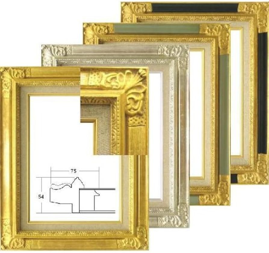 油絵額　木製　額縁 8904 F8号 DG