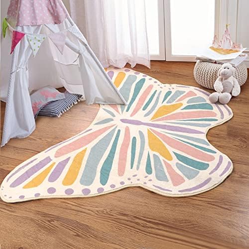 幼児用おもちゃ Kids Area Rug by Lunarable, Heart Shaped Collage of Toys for Newborn Baby Boy Train and Alphabet Educational Fun, Flat Woven Accent