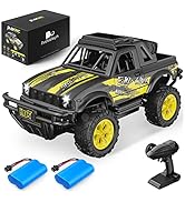 DoDoeleph リモートコントロールカー 4WD RCカー RCオフロードトラック 16MPH 1/16スケール 大型差動システム付き RC電気自動車 おもちゃ ギフト 充電式バッテリ