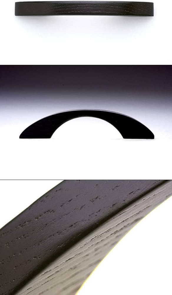 30本入 BIDOOR(ビドー) HW-296-S ハサミ止スリムアーチ取手 黒塗装 小(ピッチ76)