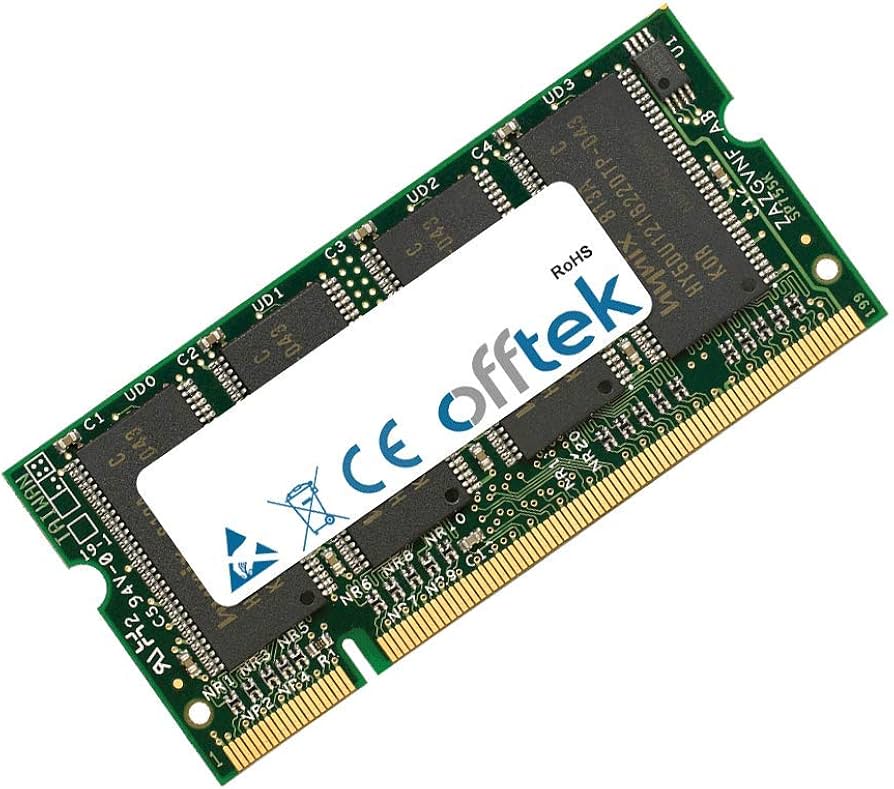 OFFTEK 1GB Replacement Memory RAM Upgrade for Toshiba Portege M100-112 (PC2700) Laptop Memory