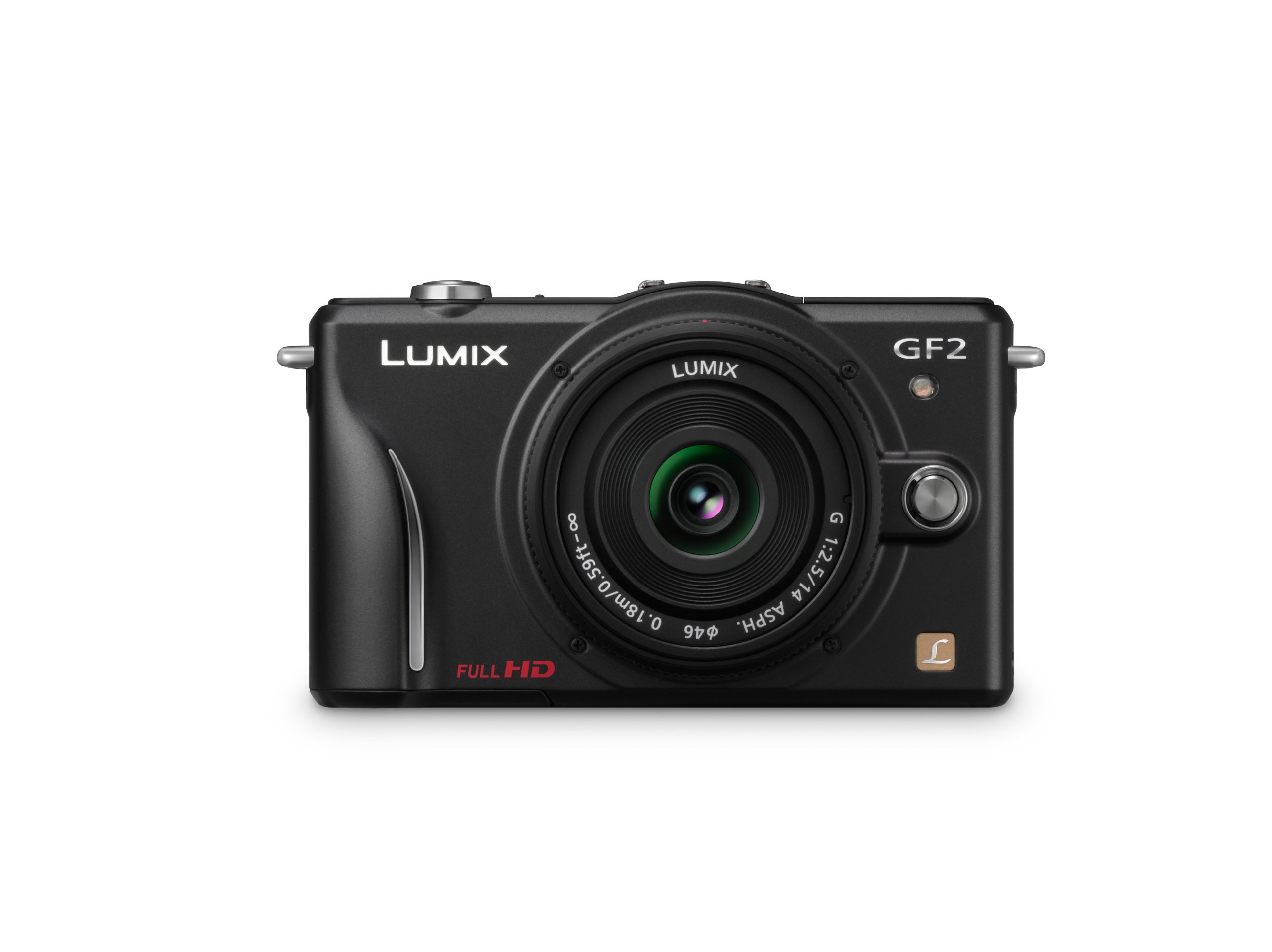 Panasonic Lumix DMC-GF2 12 MP Micro Four-Thirds Mirrorless Digital Camera with 3.0-Inch Touch-Screen LCD and 14mm f/2.5 G Aspherical Lens (Black) by P