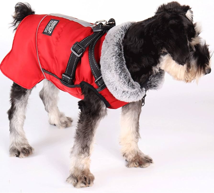 犬服 犬 ハーネス 冬 小型犬 中型犬 犬の服 防寒着 ドッグウェア ハーネス一体型ジャンパー 冬 コート 撥水 ベスト オシャレ厚手 防寒対策 暖かい