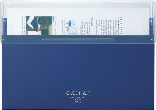 (まとめ）リヒトラブ AQUA DROPsコングレスケース A4 150枚収容 乳白 A-5035-1 1個〔×10セット〕