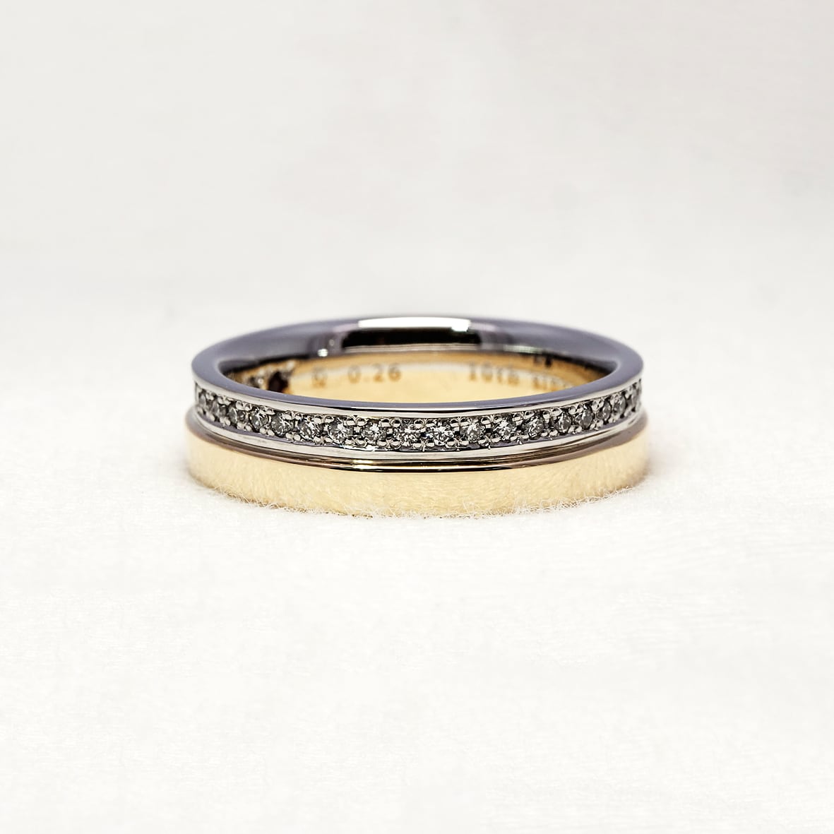 ペアリング コンビ クロス リング K18 SV925 指輪