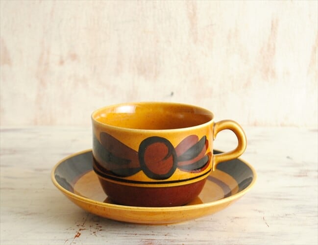 ヴィンテージ 北欧 RORSTRAND ロールストランド INGRID JL378 C&S カップ&ソーサー 2客セット