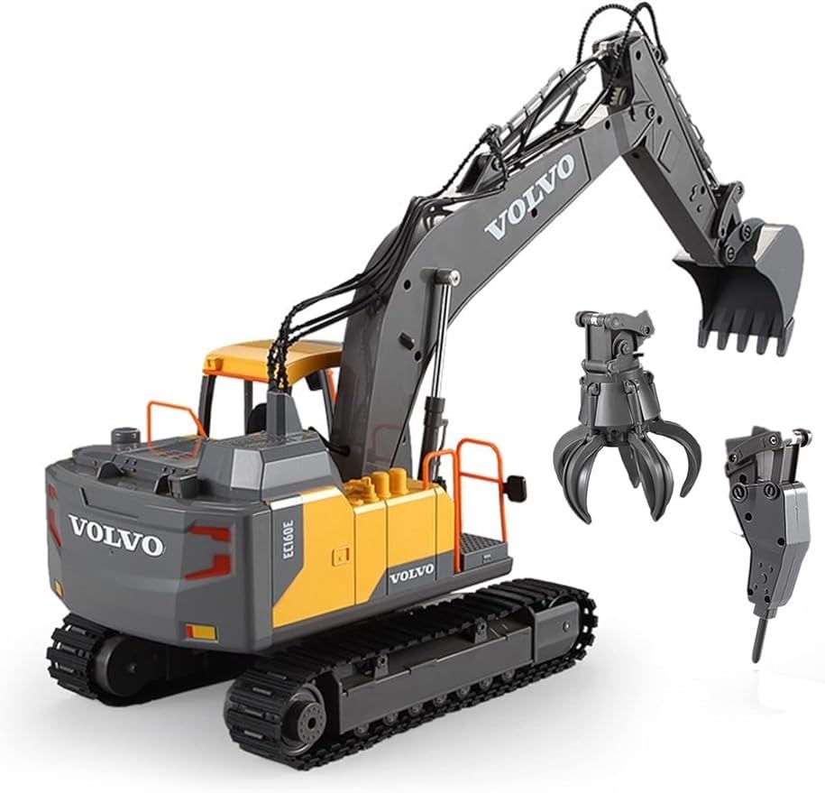 ラジコン ショベルカー パワーショベル ラジコンカー 工事車両 採掘機 働く車 子供 おもちゃ 重機 2.4GHz無線 クリスマス プレゼント 誕生日