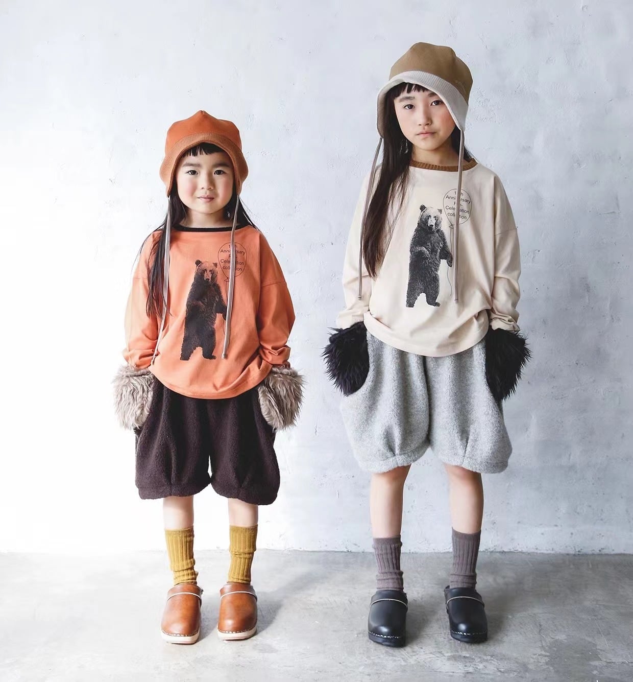 MOUNTEN マウンテン organic stripe dress ecru MO14-1326a