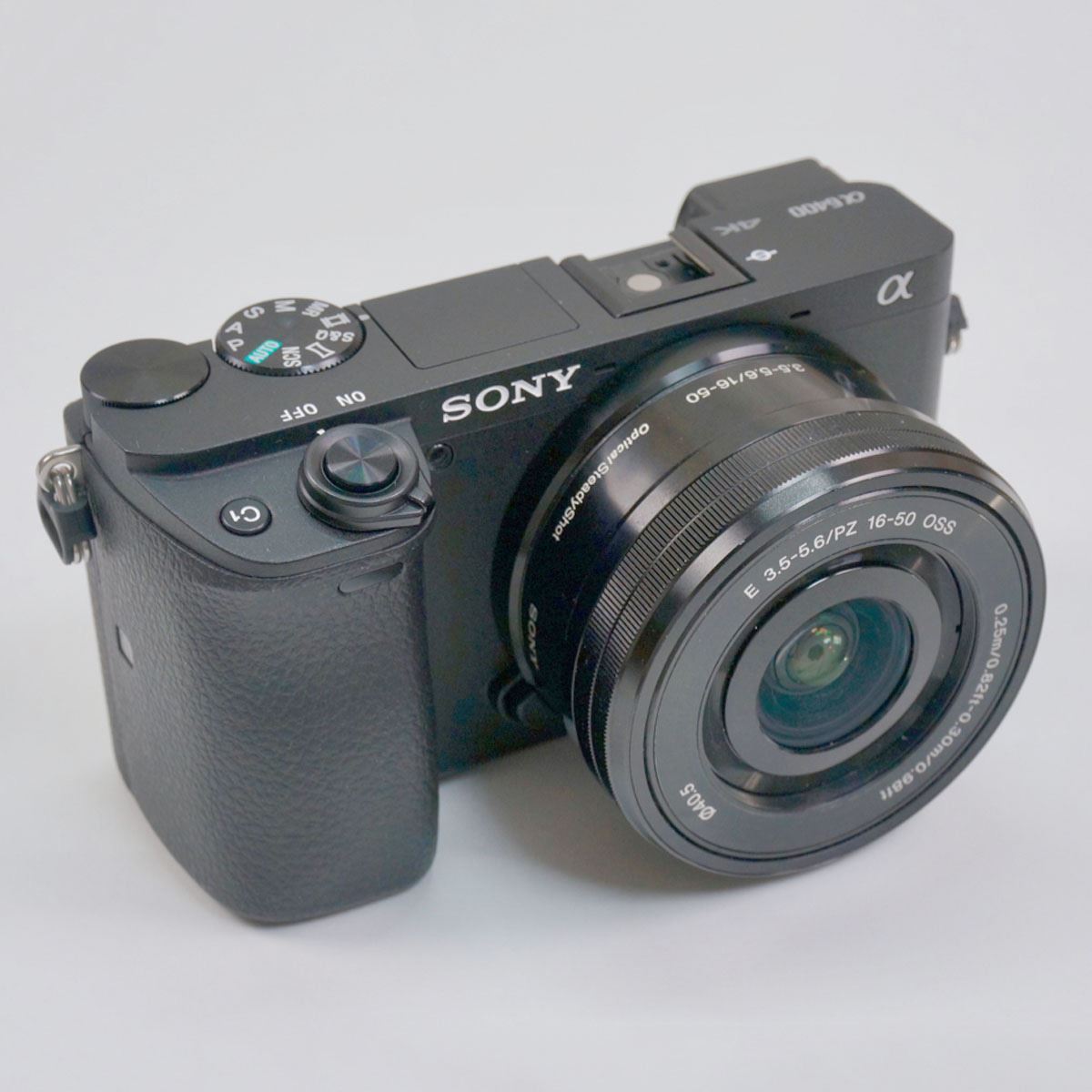 ソニー SONY α6400 シルバーボディ E 50mm 1.8 シルバー 単焦点 レンズセット ミラーレス一眼 中古 カメラ