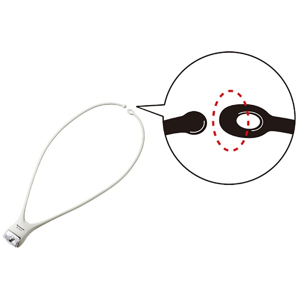 (まとめ) パナソニック LEDネックライト 20Lx 防滴仕様 ブラック BF-AF10P-K 1個 〔×5セット〕