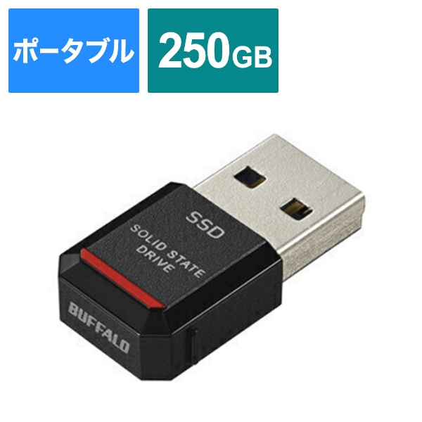 BUFFALO バッファロー SSD ブラック SSD-PUTVB250U3-B