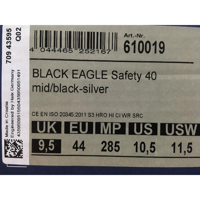 [Haix] メンズ US サイズ: 10 カラー: ブラック HAIX Black Eagle Athletic 2.0 T H 並行輸入品