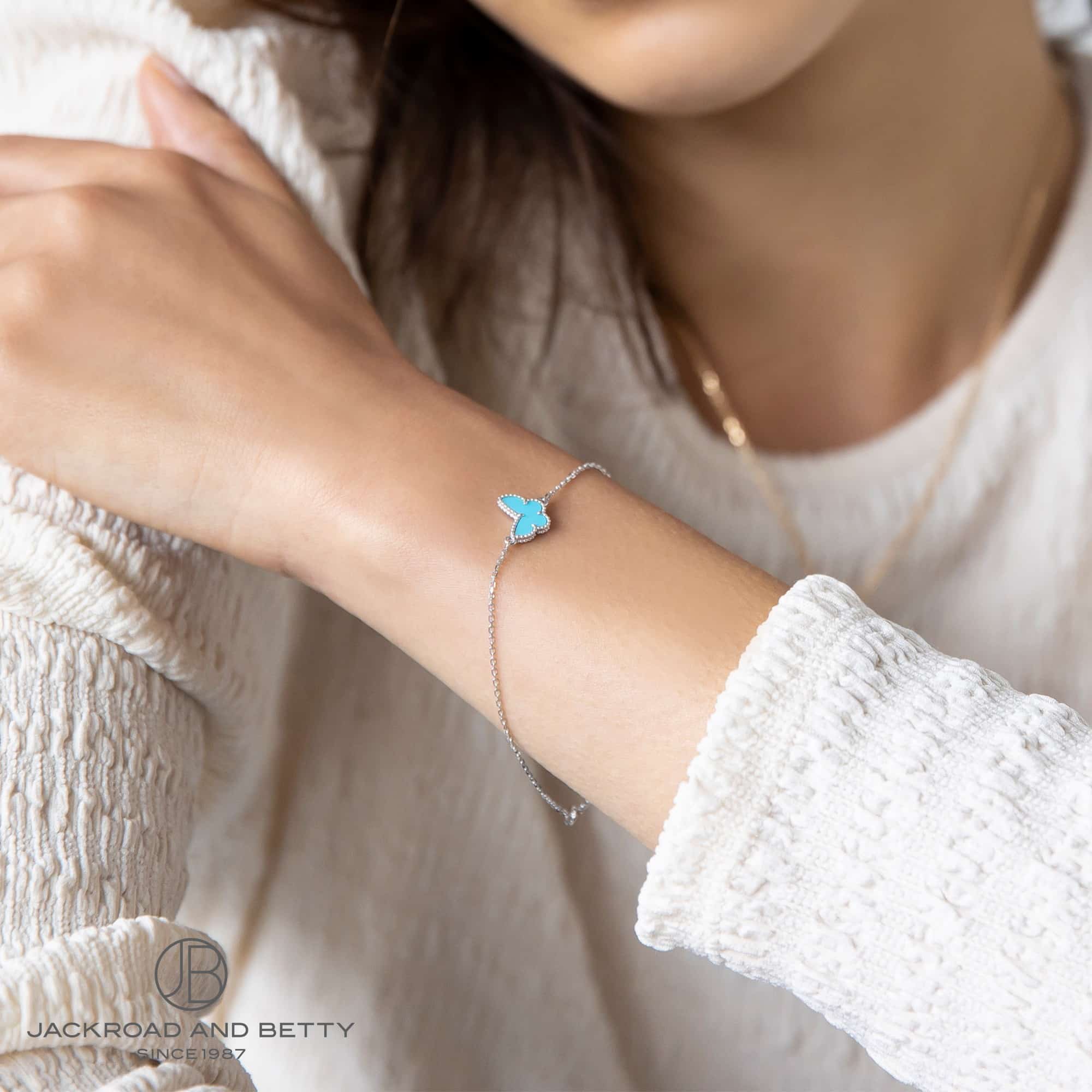 ヴァンクリーフ&アーペル スウィートアルハンブラ ブレスレット K18YG マザーオブパール 新品仕上済 クローバー 中古 送料無料