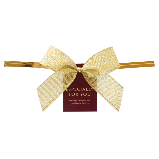 （まとめ） ヘッズ シャインリボンワイヤータイゴールド 小 GOL-YT2 1パック（50個） 〔×5セット〕