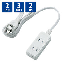 （まとめ）エレコム 電源ケーブル3Pメス-2Pオス 1.8m KT-218 1本〔×5セット〕