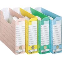 （まとめ）ライオン事務器 ボックスファイルダンボール製 A4ヨコ型ピッタリサイズ 背幅102mm グレー BF-432D 1冊 〔×20セット〕