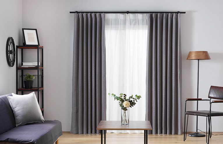 カーテンレール シングル セット アイアン ADIUMシリーズ MINIMALIST ミニマリスト 7〜8mまで