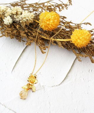 チャーム 11月誕生石 K10 イエローゴールド シトリン しずく ピアスチャーム 片耳用 ESTELLE/エステール レディース