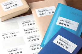 （まとめ）エーワン ラベルシールA4 12面 余白付22シート72312〔×10セット〕