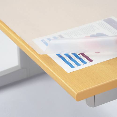 ライオン事務器 デスクマット 1590×590mm No.166-FRK グレーフェルト付