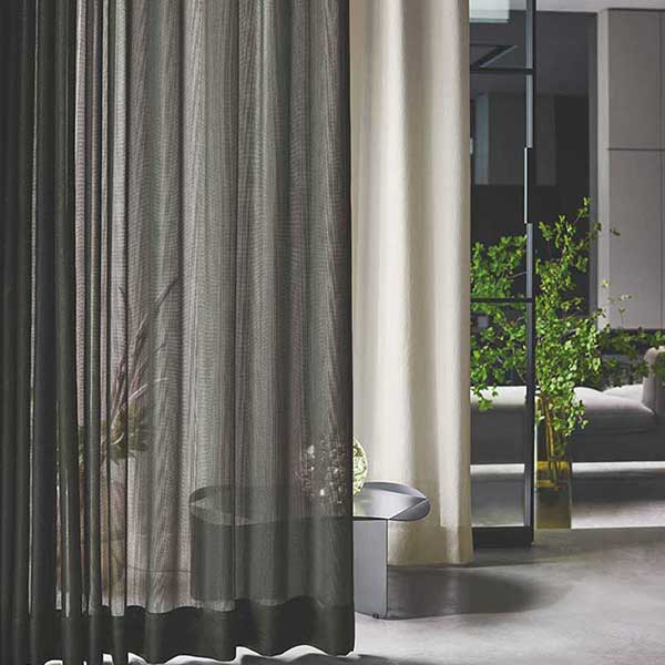 カーテン 高級 オーダー 川島セルコン filo Lace & Plains パラストローナ FF5331 スタンダード縫製 約2倍ヒダ レース 裾刺繍 幅250×丈120cm迄