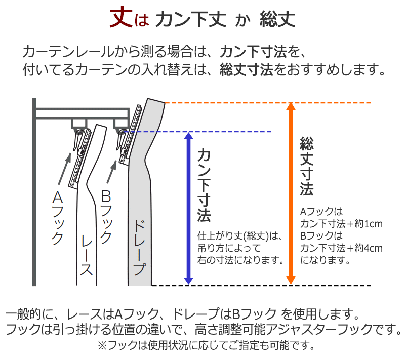 アスワン オーダーカーテン オーセンス マノンII / C1262・C1263 形態安定加工 約2倍 幅225x高さ300cmまで
