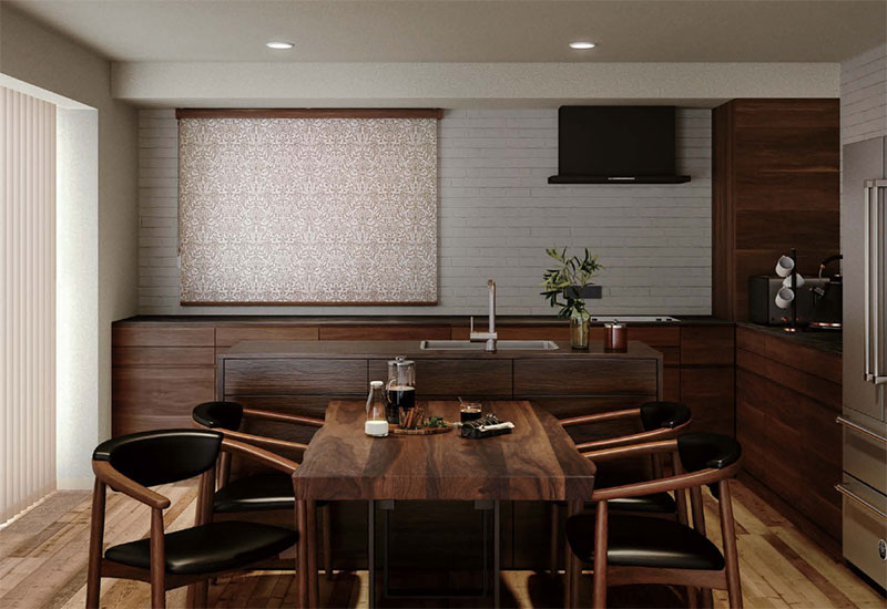 ニチベイ ロールスクリーン ソフィー V＆A エイコーン N8169 セパレート_プルコード式_標準 幅2000x高さ1200mm迄