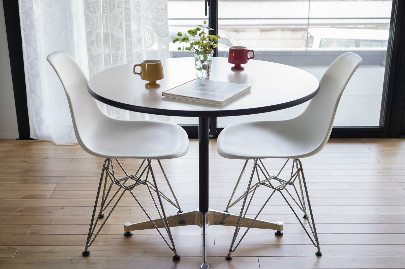 イームズ コントラクトベーステーブル コントラクトテーブル イームズテーブル W120×D120×H74 cm スクエア ホワイト ST