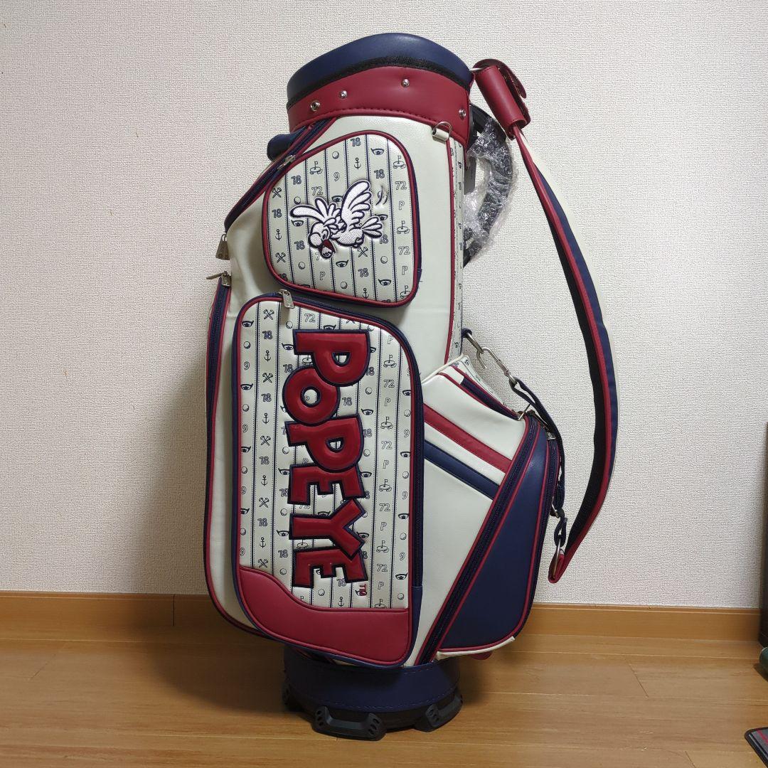 レザックス ポパイ キャディバッグ ネイビー PECB-1401