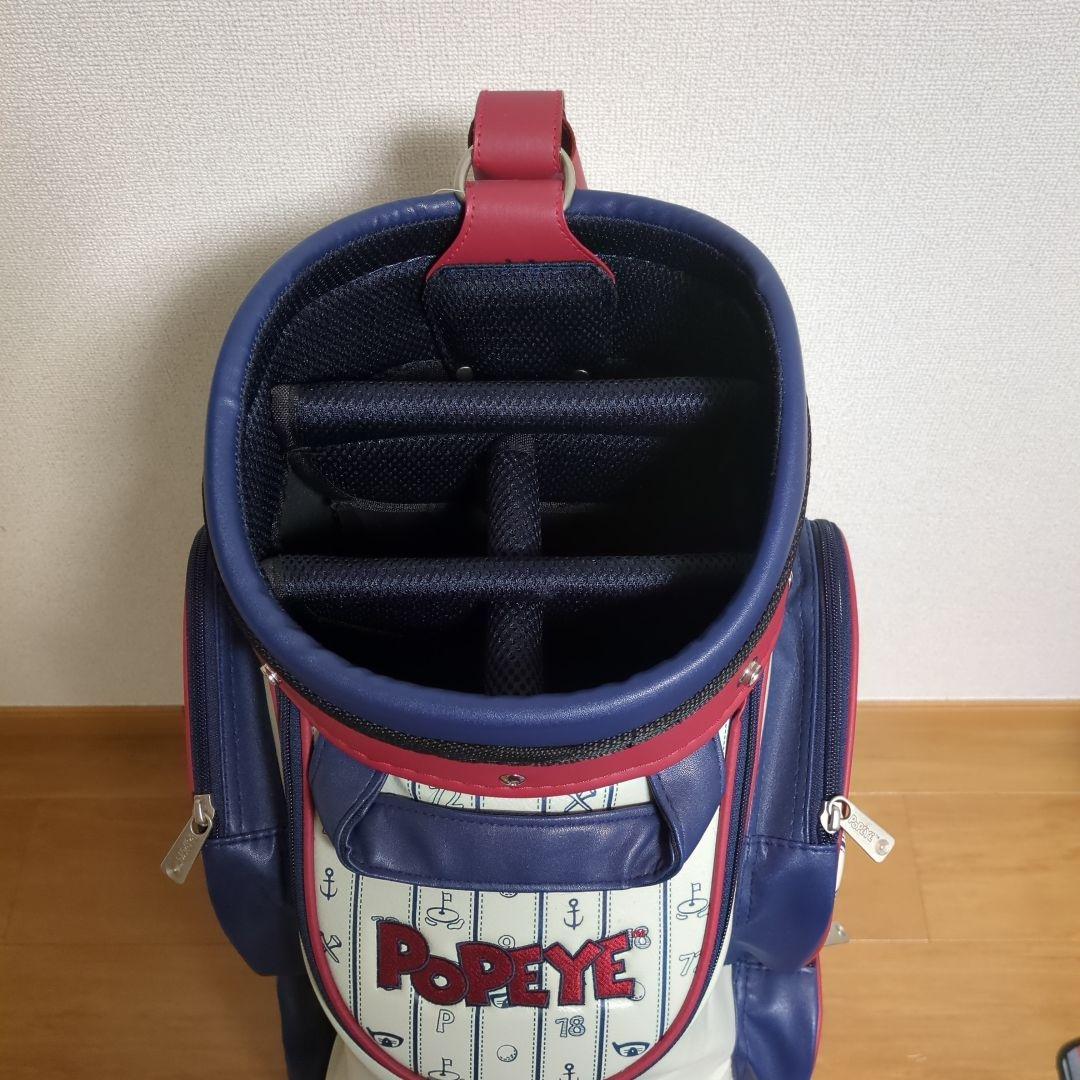 レザックス ポパイ キャディバッグ ネイビー PECB-1401