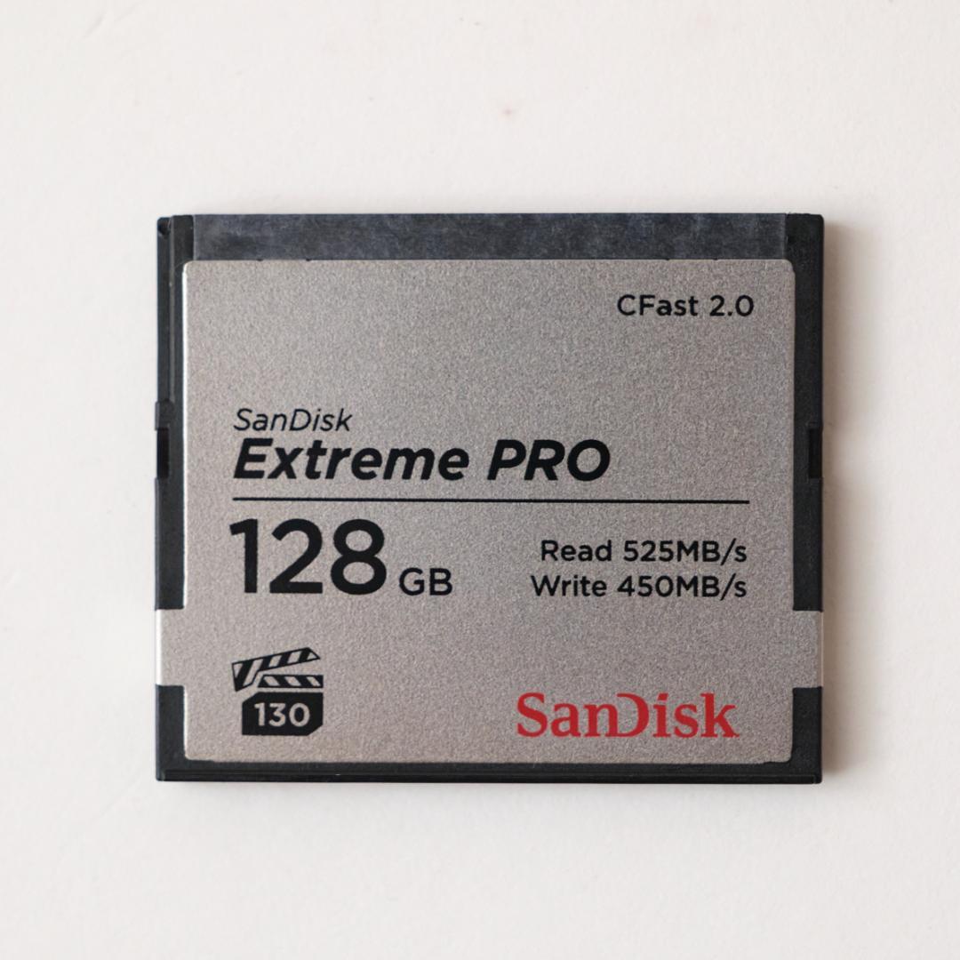 CFast 128GB CFast2.0カード SanDisk サンディスク Extreme PRO R:525MB/s W:450MB/s 4K動画 海外リテール SDCFSP-128G-G46D ◆メ