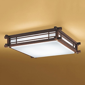 電球色+昼光色 リモコン付 〜8畳 調光 調色 LEDH8106B01-LC 東芝 LEDシーリングライト 和室 和風 格子