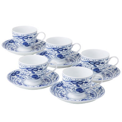 コーヒーカップ 5客 セット NB/K 中玉 カップ＆ソーサー 磁器 美濃焼 日本製 食洗機対応 電子レンジ対応 カフェ 喫茶店 店舗 来客用 シンプル かわいい おしゃ…