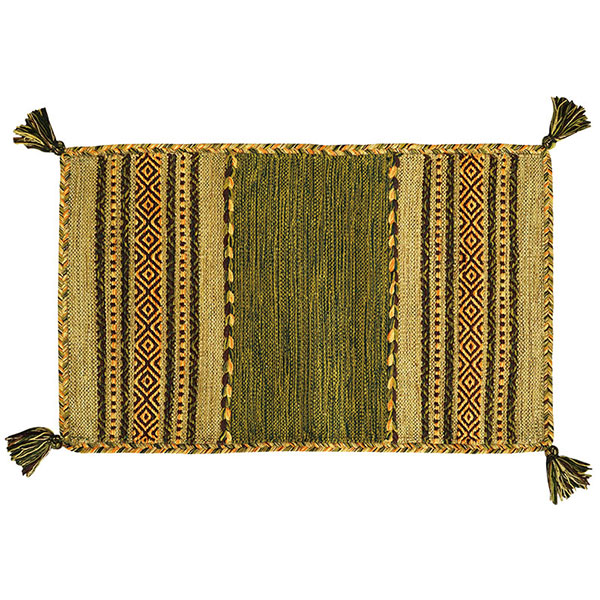 ラグ マット 快適ラグ モリヨシ CHOUETTE Vol.11 Simple Texture Collection Jeevant ジーバント Green 約200x200cm