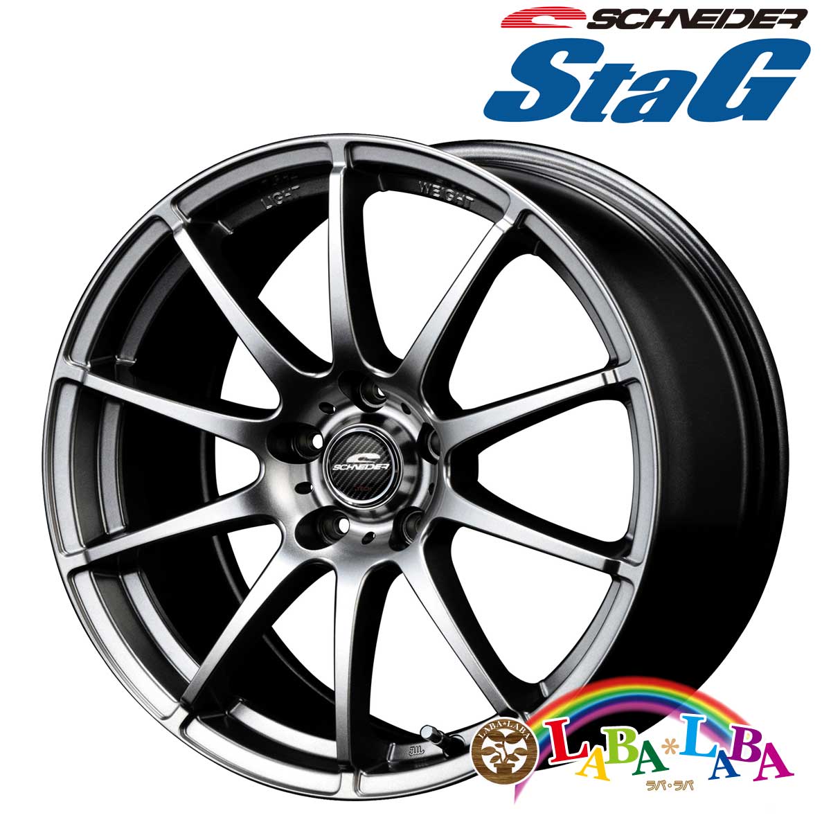 ホイールセット 4本セット 17インチ ホイール STAG 17×7.0J +48 PCD100 5H スタッドレス SAILUN 215/55R17 98H