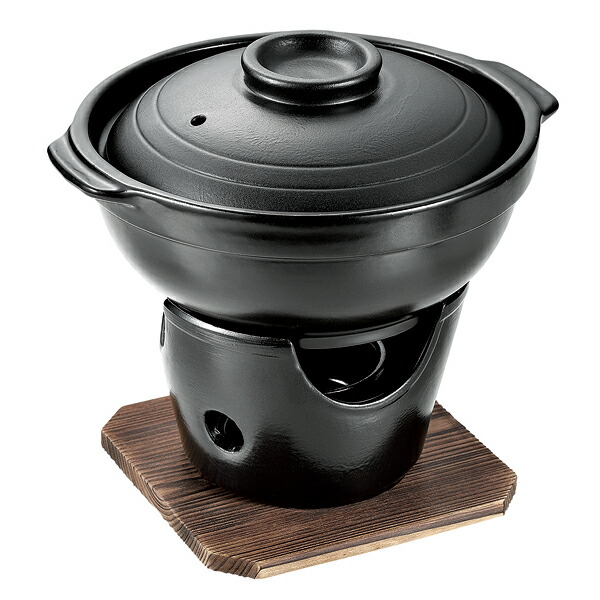 和ごころ懐石 陶器製いろり鍋コンロ付セット TG99