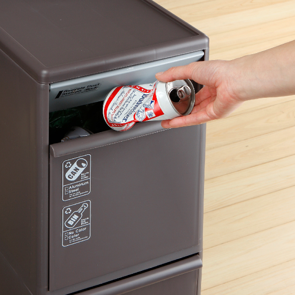 ライクイット (like-it) ペダル式 ゴミ箱 多段 分別スイングステーションワイド 約35L(約20Lx1段・約15Lx1段) ステン