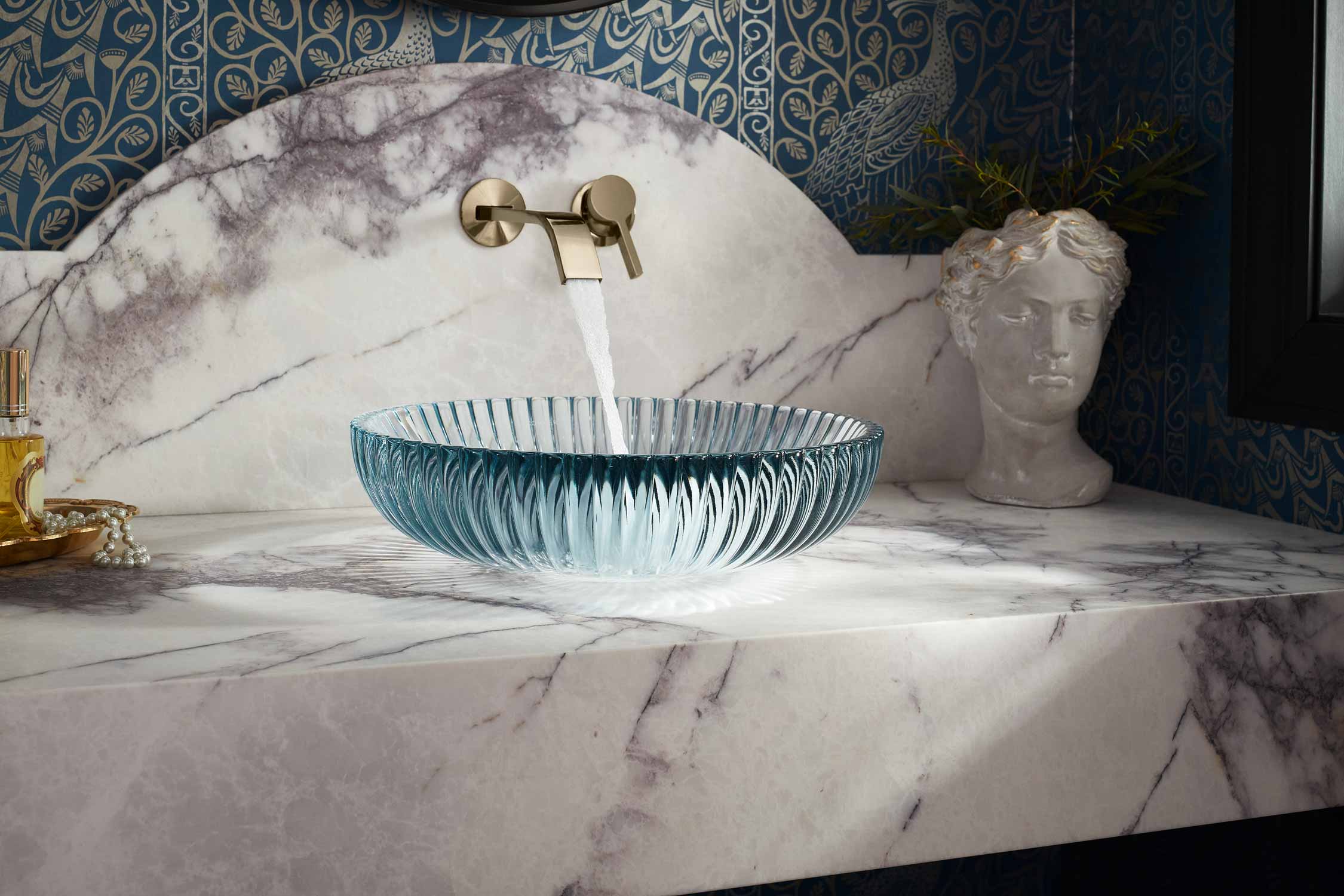 Jaclo 8880-T459-ULB - Uptown Contempo 蛇口 ラウンドエスカッチョン＆コンテンポラリースリムレバーハンドル - 1.5 GPM