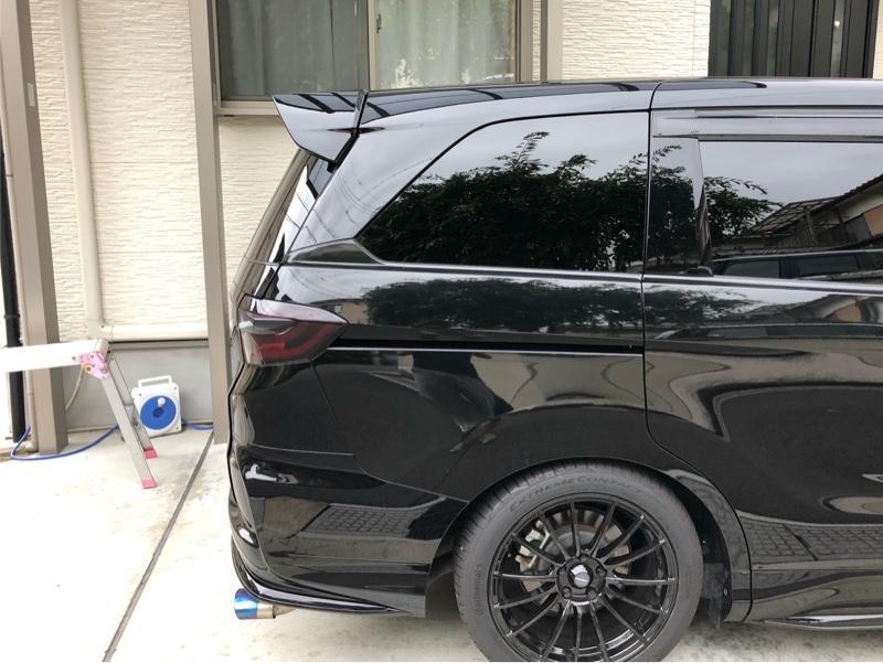 大型送料加算商品　純正部品ホンダ FITテールゲートスポイラー Modulo ルージュアメジスト・メタリック純正品番 08F02-T5A-0S0