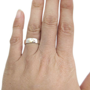 ペアリング コンビ クロス リング K18 SV925 指輪